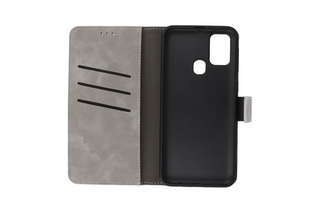 2 in 1 Book Case Telefoonhoesje voor Samsung Galaxy M31 - Grijs