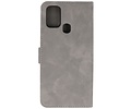 BAOHU 2 in 1 Book Case Telefoonhoesje - Hoesje Geschikt voor Samsung Galaxy M31 - Grijs