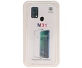 BAOHU Schokbestendig Back Cover Hoesje - Shockproof Telefoonhoesje -  Geschikt voor  Samsung Galaxy M31 - Transparant