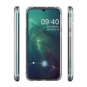 Schokbestendig Back Cover Hoesje - Shockproof Telefoonhoesje -  Geschikt voor Samsung Galaxy A41 - Transparant