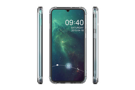 Schokbestendig Back Cover Hoesje - Shockproof Telefoonhoesje -  Geschikt voor Samsung Galaxy A41 - Transparant