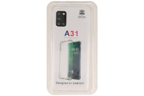 BAOHU Schokbestendig Back Cover Hoesje - Shockproof Telefoonhoesje -  Geschikt voor Samsung Galaxy A31 - Transparant