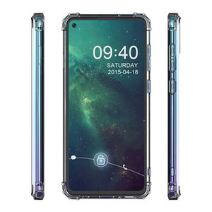 Schokbestendig Back Cover Hoesje - Shockproof Telefoonhoesje -  Geschikt voor Samsung Galaxy A21 - Transparant