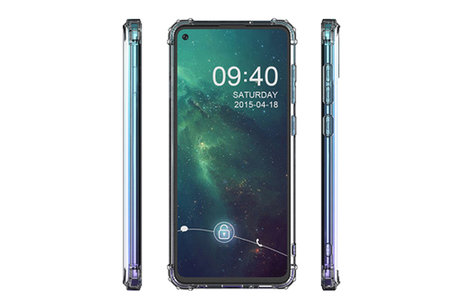 BAOHU Schokbestendig Back Cover Hoesje - Shockproof Telefoonhoesje -  Geschikt voor Samsung Galaxy A21 - Transparant