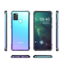 BAOHU Schokbestendig Back Cover Hoesje Samsung Galaxy A21s Transparant