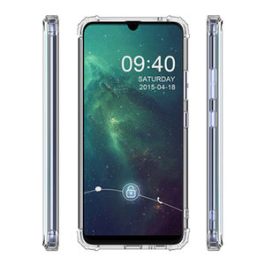 Schokbestendig Back Cover Hoesje - Shockproof Telefoonhoesje -  Geschikt voor Samsung Galaxy A20e - Transparant