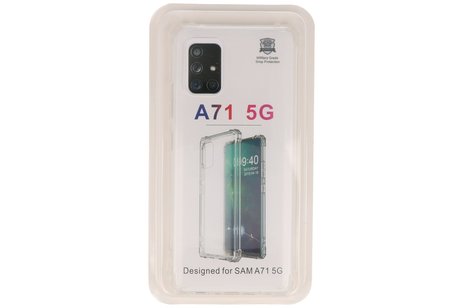BAOHU Schokbestendig Back Cover Hoesje - Shockproof Telefoonhoesje -  Geschikt voor Samsung Galaxy A71 5G - Transparant