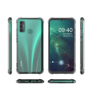 Schokbestendig Back Cover Hoesje - Shockproof Telefoonhoesje -  Geschikt voor  Huawei P Smart 2020 - Transparant