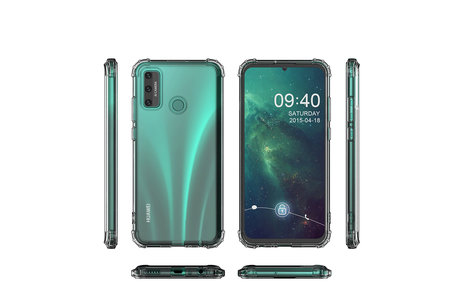 BAOHU Schokbestendig Back Cover Hoesje - Shockproof Telefoonhoesje -  Geschikt voor  Huawei P Smart 2020 - Transparant