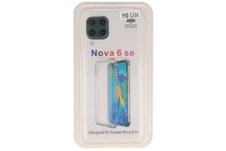 BAOHU Schokbestendig Back Cover Hoesje - Shockproof Telefoonhoesje -  Geschikt voor  Huawei P40 Lite - Transparant