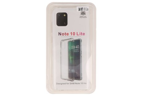BAOHU Schokbestendig Back Cover Hoesje - Shockproof Telefoonhoesje -  Geschikt voor  Samsung Note 10 Lite - Transparant
