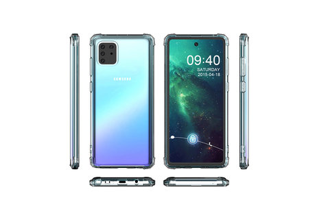 BAOHU Schokbestendig Back Cover Hoesje - Shockproof Telefoonhoesje -  Geschikt voor  Samsung Note 10 Lite - Transparant