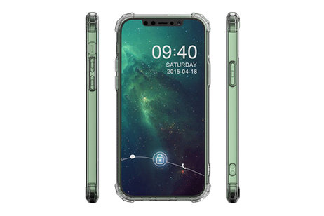 BAOHU Schokbestendig Back Cover Hoesje - Shockproof Telefoonhoesje -  Geschikt voor iPhone 12 mini - Transparant