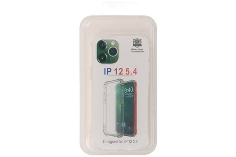 BAOHU Schokbestendig Back Cover Hoesje - Shockproof Telefoonhoesje -  Geschikt voor iPhone 12 mini - Transparant