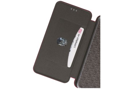 Slim Folio Case - Book Case Telefoonhoesje - Folio Flip Hoesje - Geschikt voor Samsung Galaxy A21s - Bordeaux Rood