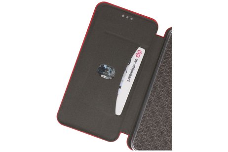 Slim Folio Case - Book Case Telefoonhoesje - Folio Flip Hoesje - Geschikt voor Samsung Galaxy M11 - Rood