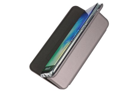 Slim Folio Case - Book Case Telefoonhoesje - Folio Flip Hoesje - Geschikt voor Samsung Galaxy M11 - Grijs