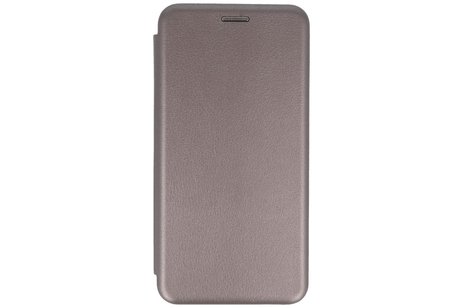 Slim Folio Case - Book Case Telefoonhoesje - Folio Flip Hoesje - Geschikt voor Samsung Galaxy M11 - Grijs