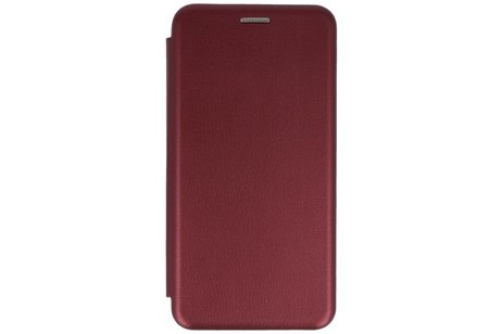 Slim Folio Case - Book Case Telefoonhoesje - Folio Flip Hoesje - Geschikt voor iPhone 12 mini - Bordeaux Rood