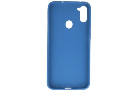 BackCover Hoesje Color Telefoonhoesje voor Samsung Galaxy A11 Navy