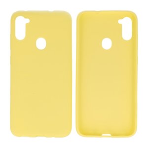 BackCover Hoesje Color Telefoonhoesje voor Samsung Galaxy A11 Geel