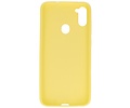 BackCover Hoesje Color Telefoonhoesje voor Samsung Galaxy A11 Geel