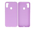 BackCover Hoesje Color Telefoonhoesje voor Samsung Galaxy A11 Paars