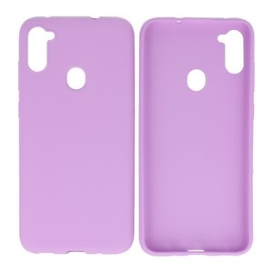 BackCover Hoesje Color Telefoonhoesje voor Samsung Galaxy A11 Paars