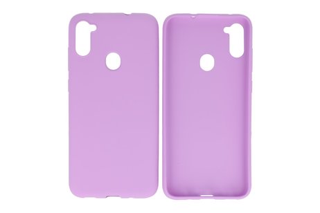 BackCover Hoesje Color Telefoonhoesje voor Samsung Galaxy A11 Paars