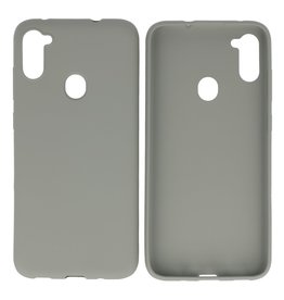 BAOHU BackCover Hoesje Color Telefoonhoesje Samsung Galaxy A11 Grijs