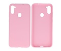 BackCover Hoesje Color Telefoonhoesje voor Samsung Galaxy A11 Roze