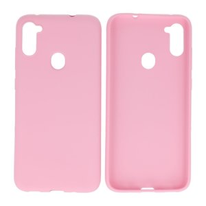 BackCover Hoesje Color Telefoonhoesje voor Samsung Galaxy A11 Roze