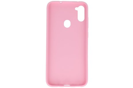 BackCover Hoesje Color Telefoonhoesje voor Samsung Galaxy A11 Roze