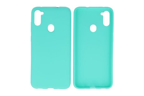 BackCover Hoesje Color Telefoonhoesje voor Samsung Galaxy A11 Turquoise