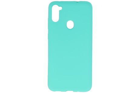 BackCover Hoesje Color Telefoonhoesje voor Samsung Galaxy A11 Turquoise