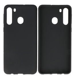 BAOHU BackCover Hoesje Color Telefoonhoesje Samsung Galaxy A21 Zwart