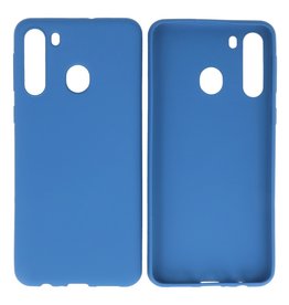BAOHU BackCover Hoesje Color Telefoonhoesje Samsung Galaxy A21 Navy