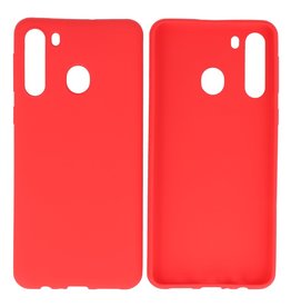 BAOHU BackCover Hoesje Color Telefoonhoesje Samsung Galaxy A21 Rood