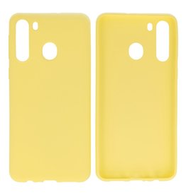 BAOHU BackCover Hoesje Color Telefoonhoesje Samsung Galaxy A21 Geel