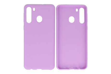 BackCover Hoesje Color Telefoonhoesje voor Samsung Galaxy A21 Paars