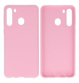 BAOHU BackCover Hoesje Color Telefoonhoesje Samsung Galaxy A21 Roze