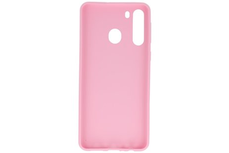 BackCover Hoesje Color Telefoonhoesje voor Samsung Galaxy A21 Roze