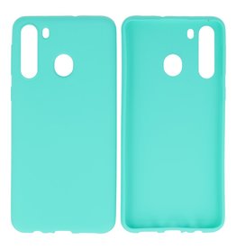 BAOHU BackCover Hoesje Color Telefoonhoesje Samsung Galaxy A21 Turquoise