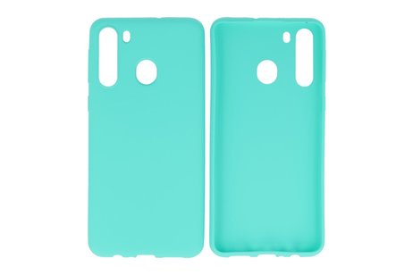 BackCover Hoesje Color Telefoonhoesje voor Samsung Galaxy A21 Turquoise