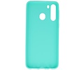 BAOHU Hoesje Geschikt voor de Samsung Galaxy A21 - Backcover Color Telefoonhoesje - Turquoise