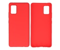 BAOHU Hoesje Geschikt voor de Samsung Galaxy A31 - Backcover Color Telefoonhoesje - Rood