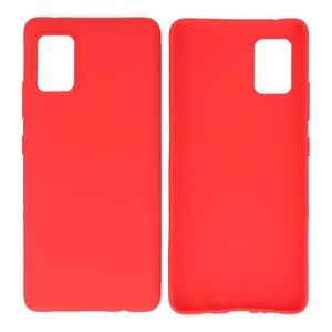 BackCover Hoesje Color Telefoonhoesje voor Samsung Galaxy A31 Rood