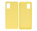BAOHU Hoesje Geschikt voor de Samsung Galaxy A31 - Backcover Color Telefoonhoesje - Geel
