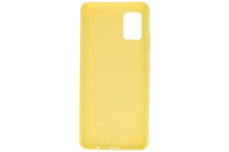 BackCover Hoesje Color Telefoonhoesje voor Samsung Galaxy A31 Geel