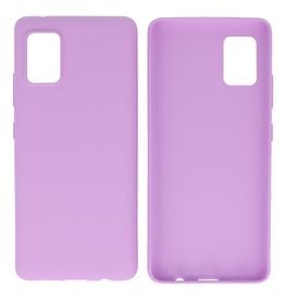 BAOHU BackCover Hoesje Color Telefoonhoesje Samsung Galaxy A31 Paars
